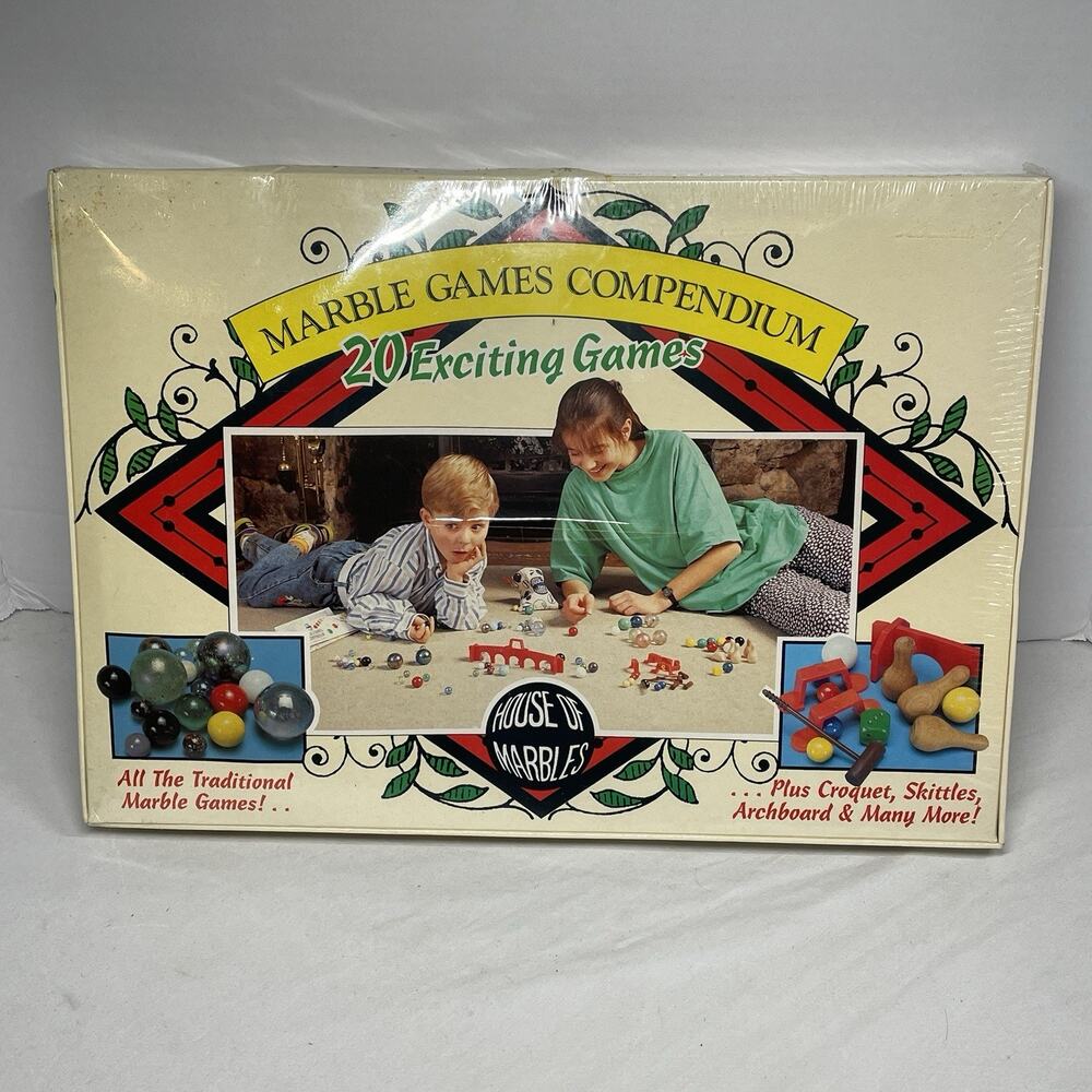 Rare House Of Marbles The Marble Games Compendium England SEALED 20 Games *read